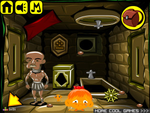 Игра Счастливая Обезьянка 703: Скрытая Статуя — Глава 1 (Monkey GO Happy Stage 703: The Hidden Statue Chapte — 1) — играть онлайн бесплатно (изображение №5)
