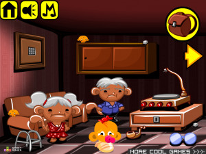 Игра Счастливая Обезьянка 704 (Monkey GO Happy Stage 704: Only those who grow up and keep their inner child are human) — играть онлайн бесплатно (изображение №2)