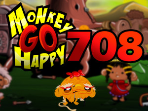 Игра Счастливая Обезьянка 708 (Monkey GO Happy Stage 708: Building a monkey tree house Mongolian culture and customs) — играть онлайн бесплатно (изображение №1)