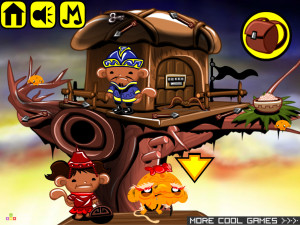 Игра Счастливая Обезьянка 708 (Monkey GO Happy Stage 708: Building a monkey tree house Mongolian culture and customs) — играть онлайн бесплатно (изображение №3)