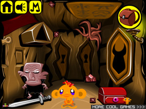 Игра Счастливая Обезьянка 709: Скрытая Статуя — Глава 4 (Monkey GO Happy Stage 709: The Hidden Statue Chapte — 4) — играть онлайн бесплатно (изображение №2)