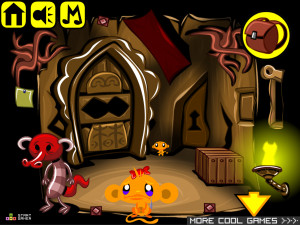 Игра Счастливая Обезьянка 709: Скрытая Статуя — Глава 4 (Monkey GO Happy Stage 709: The Hidden Statue Chapte — 4) — играть онлайн бесплатно (изображение №4)