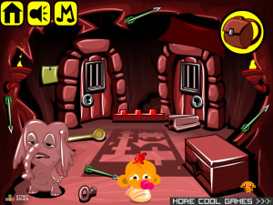 Игра Счастливая Обезьянка 711: Скрытая Статуя — Глава 5 (Monkey GO Happy Stage 711: The Hidden Statue Chapte — 5) — играть онлайн бесплатно (изображение №2)