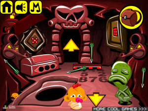 Игра Счастливая Обезьянка 711: Скрытая Статуя — Глава 5 (Monkey GO Happy Stage 711: The Hidden Statue Chapte — 5) — играть онлайн бесплатно (изображение №3)