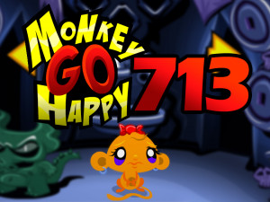 Игра Счастливая Обезьянка 713: Скрытая Статуя — Глава 6 (Monkey GO Happy Stage 713: The Hidden Statue Chapte — 6) — играть онлайн бесплатно (изображение №1)