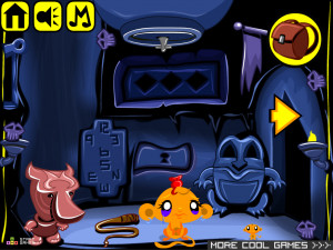 Игра Счастливая Обезьянка 713: Скрытая Статуя — Глава 6 (Monkey GO Happy Stage 713: The Hidden Statue Chapte — 6) — играть онлайн бесплатно (изображение №3)