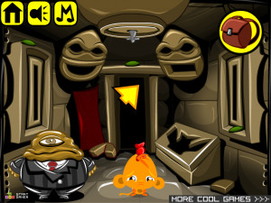 Игра Счастливая Обезьянка 715: Скрытая Статуя — Глава 7 (Monkey GO Happy Stage 715: The Hidden Statue Chapte — 7) — играть онлайн бесплатно (изображение №2)