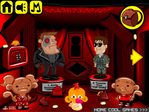 Игра Счастливая Обезьянка 720: Музей Восковых Фигур (Monkey GO Happy Stage 720: Wax Museum Comes Alive at Night Theme) — играть онлайн бесплатно (изображение №2)
