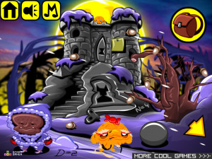 Игра Счастливая Обезьянка 721: Победить Демона (Monkey GO Happy Stage 721: Defeat The Demon) — играть онлайн бесплатно (изображение №2)