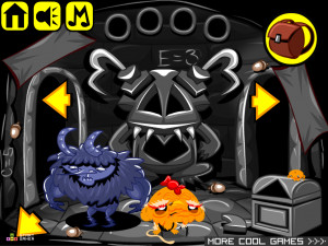 Игра Счастливая Обезьянка 721: Победить Демона (Monkey GO Happy Stage 721: Defeat The Demon) — играть онлайн бесплатно (изображение №4)