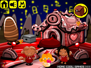 Игра Счастливая Обезьянка 722: Сказка о Пряничном Человечке (Monkey GO Happy Stage 722: The tale of the gingerbread man) — играть онлайн бесплатно (изображение №2)