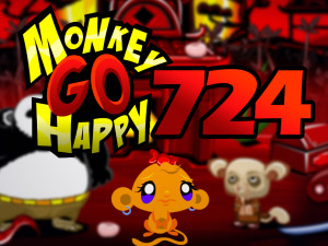 Игра Счастливая Обезьянка 724: Мо Обезьяна Кунг-Фу (Monkey GO Happy Stage 724: Mo the Kung Fu Monkey) — играть онлайн бесплатно (изображение №1)