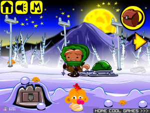 Игра Счастливая Обезьянка 726 (Monkey GO Happy Stage 726: Hollow Knight Yukon 1000 race, landscape and creatures) — играть онлайн бесплатно (изображение №3)