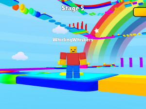 Игра Радуга Обби (Rainbow Obby) — играть онлайн бесплатно (изображение №2)
