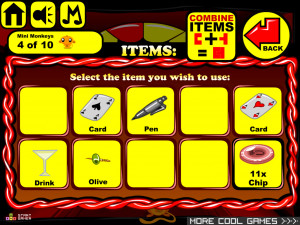 Игра Счастливая Обезьянка 730: Обезьяны в Лас-Вегасе (Monkey GO Happy Stage 730: Monkeys in Las Vegas) — играть онлайн бесплатно (изображение №4)