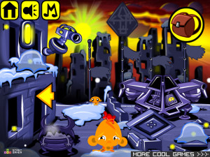 Игра Счастливая Обезьянка 733: Межпланетная — Глава 6 (Monkey GO Happy Stage 733: Interplanetary Chapter — 6) — играть онлайн бесплатно (изображение №2)