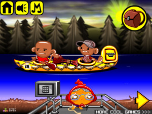 Игра Счастливая Обезьянка 734: Самая Длинная в Мире Гонка на Каноэ (Monkey GO Happy Stage 734: Yukon 1000 | World's Longest Canoe Race) — играть онлайн бесплатно (изображение №4)