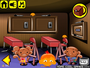 Игра Счастливая Обезьянка 738:Обезьянки Рисуют Пальцами (Monkey GO Happy Stage 738: Monkeys Finger Painting) — играть онлайн бесплатно (изображение №3)