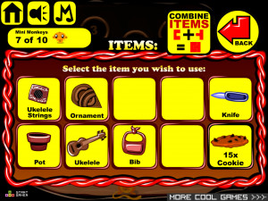 Игра Счастливая Обезьянка 742 (Monkey GO Happy Stage 742: Kookie monster and Pin the tail on the monkey) — играть онлайн бесплатно (изображение №4)