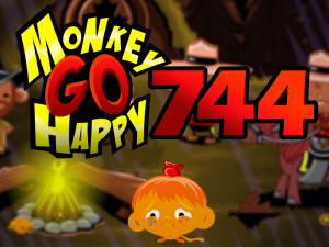 Игра Счастливая Обезьянка 744: Техасский Рейнджер Против Канадской Полиции (Monkey GO Happy Stage 744: Chimp Norris, Texas Ranger