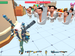 Игра Ты Против 100 Скибиди Туалетов (You vs 100 Skibidi Toilets) — играть онлайн бесплатно (изображение №5)