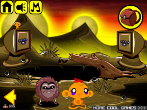 Игра Счастливая Обезьянка 749: Камни Пустыни (Monkey GO Happy Stage 749: Desert Stones) — играть онлайн бесплатно (изображение №4)