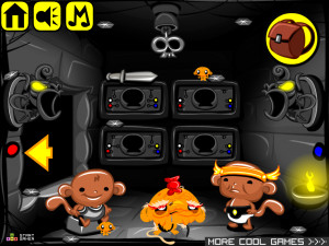 Игра Счастливая Обезьянка 750: Обезьяны Встречают Медузу (Monkey GO Happy Stage 750: Monkeys meet Medusa) — играть онлайн бесплатно (изображение №3)