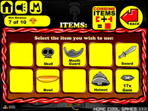 Игра Счастливая Обезьянка 750: Обезьяны Встречают Медузу (Monkey GO Happy Stage 750: Monkeys meet Medusa) — играть онлайн бесплатно (изображение №4)