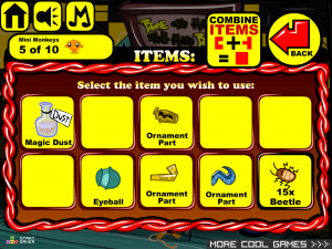 Игра Счастливая Обезьянка 752: Манкиджус (мультсериал «Битлджус») (Monkey GO Happy Stage 752: Monkeyjuice (animated Beetlejuice series)) — играть онлайн бесплатно (изображение №4)