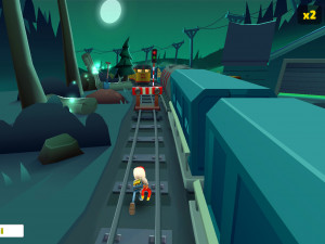 Игра Сабвей Серф: Призрачный Капюшон (Subway Surfers: World Tour Haunted Hood) — играть онлайн бесплатно (изображение №4)