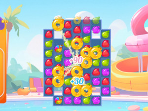 Игра Вечеринка у Бассейна 3: Три в Ряд (Pool Party 3) — играть онлайн бесплатно (изображение №3)