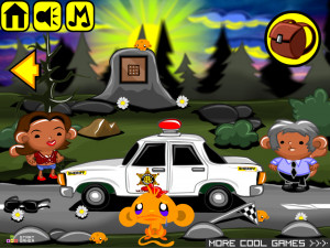 Игра Счастливая Обезьянка 756 (Monkey GO Happy Stage 756: Dukes of Hazzard mistake Willie Nelson's hase with Sheriff Rosco) — играть онлайн бесплатно (изображение №2)