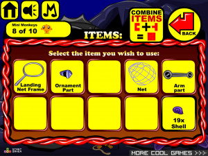 Игра Счастливая Обезьянка 758: Подводный Квест (Monkey GO Happy Stage 758: Underwater Quest) — играть онлайн бесплатно (изображение №4)