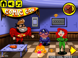 Игра Счастливая Обезьянка 766: Обезьяна Собирается на Мероприятие Комик Кон (Monkey GO Happy Stage 766: Monkey Going to Comic Con Event) — играть онлайн бесплатно (изображение №2)