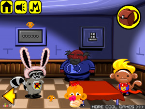 Игра Счастливая Обезьянка 766: Обезьяна Собирается на Мероприятие Комик Кон (Monkey GO Happy Stage 766: Monkey Going to Comic Con Event) — играть онлайн бесплатно (изображение №3)