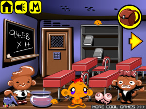 Игра Счастливая Обезьянка 776 (Monkey GO Happy Stage 776: A high school student believes that his classmates are vampires) — играть онлайн бесплатно (изображение №2)