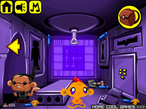 Игра Счастливая Обезьянка 778 (Monkey GO Happy Stage 778: Monkey (Michael Jackson) the Moonwalker karaoke Fireworks Mayhem Scary Snowman) — играть онлайн бесплатно (изображение №3)