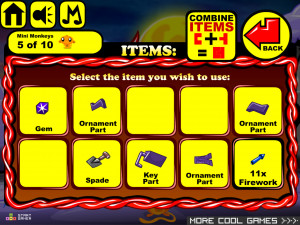 Игра Счастливая Обезьянка 778 (Monkey GO Happy Stage 778: Monkey (Michael Jackson) the Moonwalker karaoke Fireworks Mayhem Scary Snowman) — играть онлайн бесплатно (изображение №4)