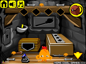 Игра Счастливая Обезьянка 780: Неуклюжие Охотники на Ведьм (Monkey GO Happy Stage 780: Clumsy Witch Hunters) — играть онлайн бесплатно (изображение №3)