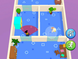 Игра Побег от Отца: Спрячь Малыша (Dad Escape: Hide Little One) — играть онлайн бесплатно (изображение №2)