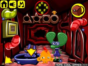 Игра Счастливая Обезьянка 795: Шаткий Мир — Глава 5 (Monkey GO Happy Stage 795: Wobbly World — Chapter 5) — играть онлайн бесплатно (изображение №3)