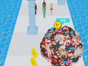 Игра Человеческий Мяч 3D (Human Ball 3D) — играть онлайн бесплатно (изображение №2)