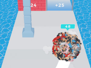 Игра Человеческий Мяч 3D (Human Ball 3D) — играть онлайн бесплатно (изображение №4)