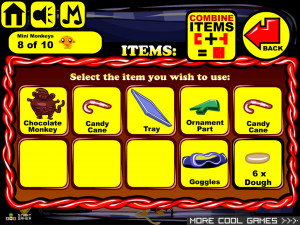 Игра Счастливая Обезьянка 796: Рождественское Печенье (Monkey GO Happy Stage 796: The christmas cookie bake off Theme) — играть онлайн бесплатно (изображение №5)