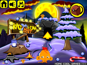 Игра Счастливая Обезьянка 798: Надоедливый Кролик Празднует Рождество (Monkey GO Happy Stage 798: Pesky the Rabbit Celebrates Christmas) — играть онлайн бесплатно (изображение №2)