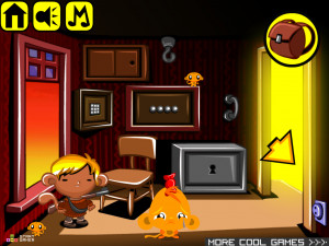 Игра Счастливая Обезьянка 800: Обезьянка Одна Дома на Рождество  (Monkey GO Happy Stage 800: Monkey Christmas Home Alone Theme!) — играть онлайн бесплатно (изображение №4)
