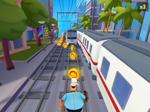 Игра Сабвей Серф: Шэньчжэньские Разборки (Subway Surfers: World Tour Shenzhen Showdown) — играть онлайн бесплатно (изображение №2)