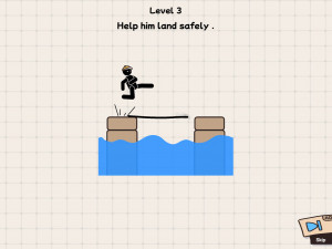 Игра Нарисуй и Спаси Стикмена (Draw and Save Stickman) — играть онлайн бесплатно (изображение №2)