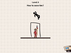 Игра Нарисуй и Спаси Стикмена (Draw and Save Stickman) — играть онлайн бесплатно (изображение №4)