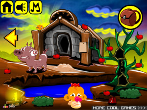 Игра Счастливая Обезьянка 809: Динозавры — Глава 1 (Monkey GO Happy Stage 809: Dinosaurs — Chapter 1) — играть онлайн бесплатно (изображение №3)